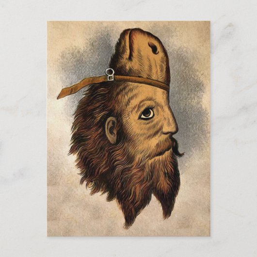 Man van  paarden briefkaart (Voorkant)