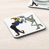 Man van pees en tin drankjes onderzetter (Linkerzijde)