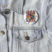 Man van staal ronde button 5,7 cm (In situ)