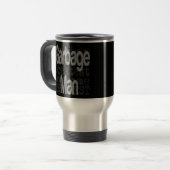 Man van vuilnis reisbeker (Voorkant links)