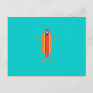 Man van warme honden briefkaart