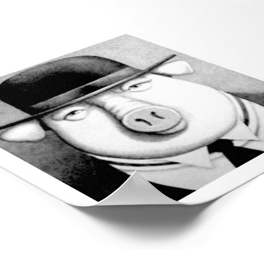 Man Varkens Poster (Hoek)
