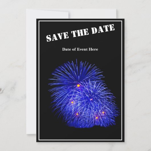 Man verjaardag viering Big Number Blue Kaart (Achterkant)