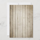 Man Verjaardagsuitnodiging Chalkboard Rustic Adult Kaart (Achterkant)