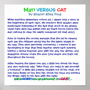 Man versus kat door SRF Poster