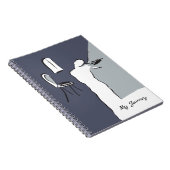 Man Violin afspelen Notitieboek (Rechterzijde)