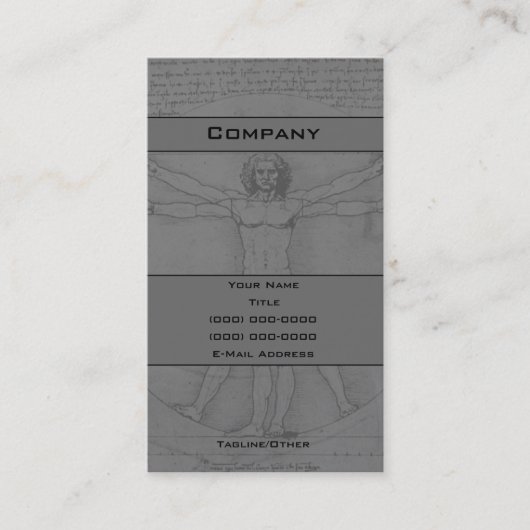 Man Visitekaartje (Voorkant)