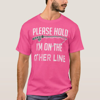 Man Vist citaat Vliegvissen Rod Joke T-shirt