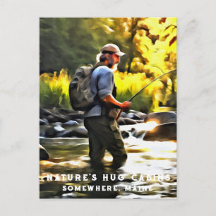 *~* Man Vist Stream AP49 Sun Stream Briefkaart