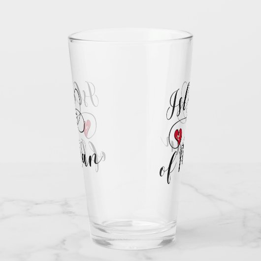 Man vlag in een hart, manx glas (Rechts)