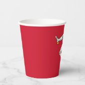 Man vlag papieren bekers (Voorkant)