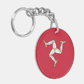 Man vlag sleutelhanger (Voorkant Links)