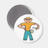 Man voor de teelt magneet (Voorkant / Achterkant)