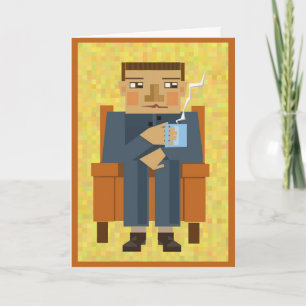 Man voor gefeliciteerde verjaardag kaart