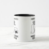 Man voor het repareren van de wasmachine mok (Midden)