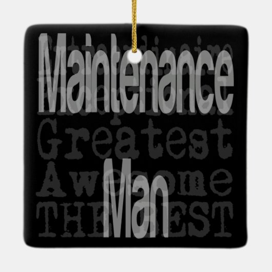 Man voor onderhoud keramisch ornament (Achterkant)