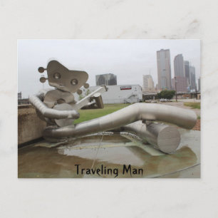 Man voor reizen # 16 briefkaart