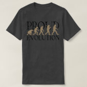 Man voor rode evolutie t-shirt (Design voorkant)