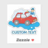 Man voor wasgoed sticker (Vel)