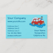 Man voor wasgoed visitekaartje (Voorkant)