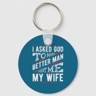 Man Vroeg God Beter Hij Sleutelhanger
