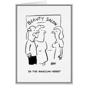 Man vroeg om een goochelaar op schoonheidsparlor.