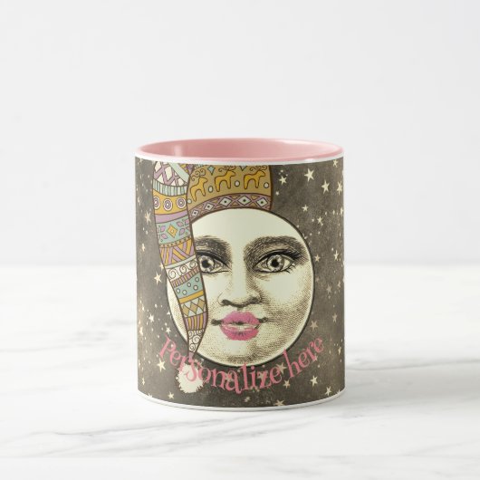 man vrouw in maan grillige winter pet mok (Midden)