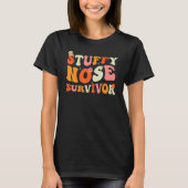 Man Vrouwen Bewustmaking Retro Stuffy Nose Surv T-shirt (Voorkant)