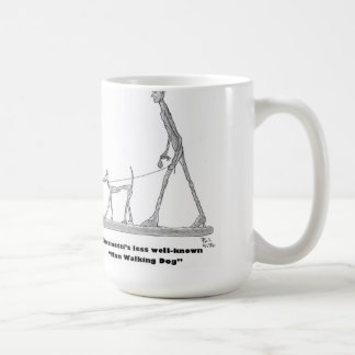 Man Walking Dog Koffiemok