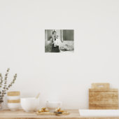 Man Washing Dishes Poster (Keuken)
