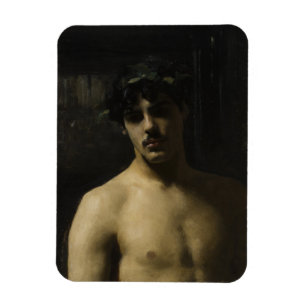 Man Wearing Laurels Magneet