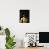 Man Wearing Laurels Poster (Thuiskantoor)