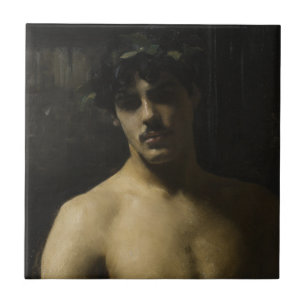 Man Wearing Laurels Tegeltje