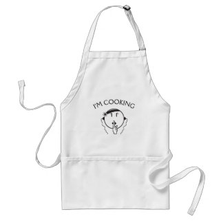 Man Wees stil haar ik koken Apron Standaard Schort