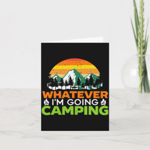 Man whatever gaat kamperen camper natuur liefhebbe kaart