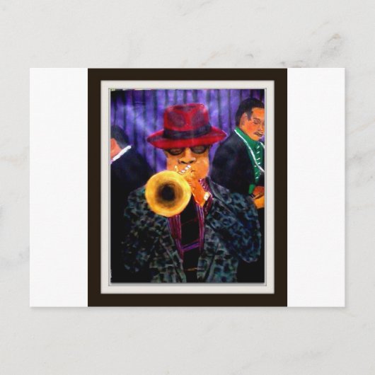 Man With The Golden Horn Briefkaart (Voorkant)