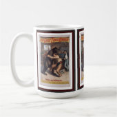 Man Wrestles Beer -  Lithograph Mok (Links)