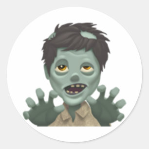 Man Zombie - Emoji Ronde Sticker