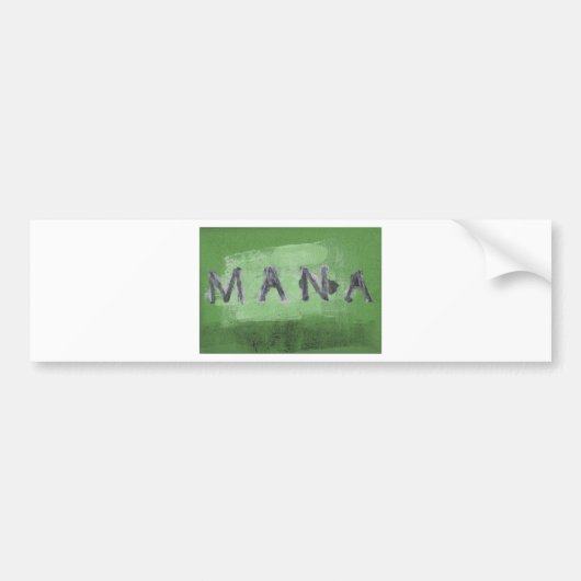 Mana (groen) bumpersticker (Voorkant)