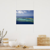 Mana Island, koraalrif, Mamanuca Islands Poster (Keuken)