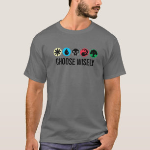 Mana Symbols die zich magnetisch verzamelen - Kies T-shirt