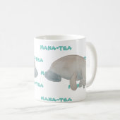 Mana-tea Grappige Pun Manatee Koffiemok (Voorkant rechts)