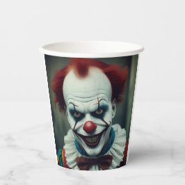 Manacing Clownspapier Cups Papieren Bekers