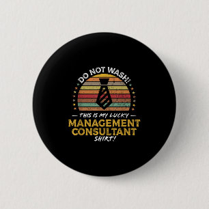 Management Consultant Functie Titel Grafische offe Ronde Button 5,7 Cm