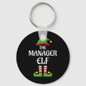 Manager Elf Family Matching Group Kerstmis Sleutelhanger (Voorkant)