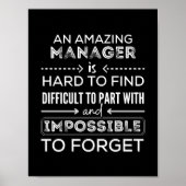 Manager, Gift For Manager, A Truly Great Manager Poster (Voorkant)