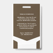 Manager-ID-Kaart Badge (Achterkant)