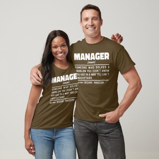 Manager Noun Managing Director Appreciation Grappi T-shirt (Unisex)