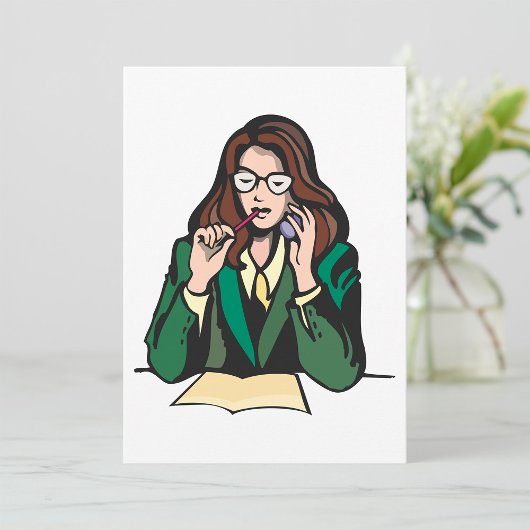 Manager op het werk kaart