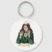 Manager op het werk sleutelhanger (Achterkant)